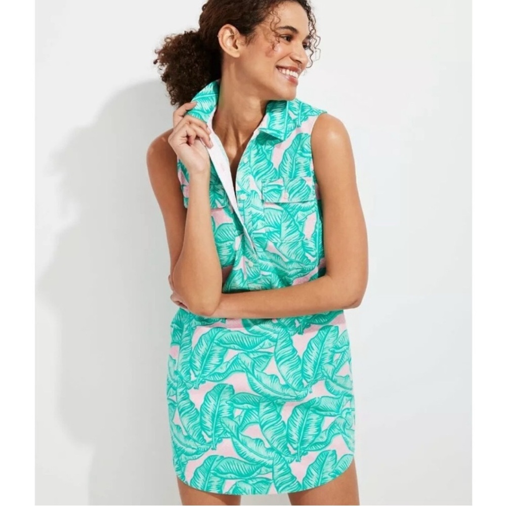 Vineyard vines banana leaf Margo shirt dress